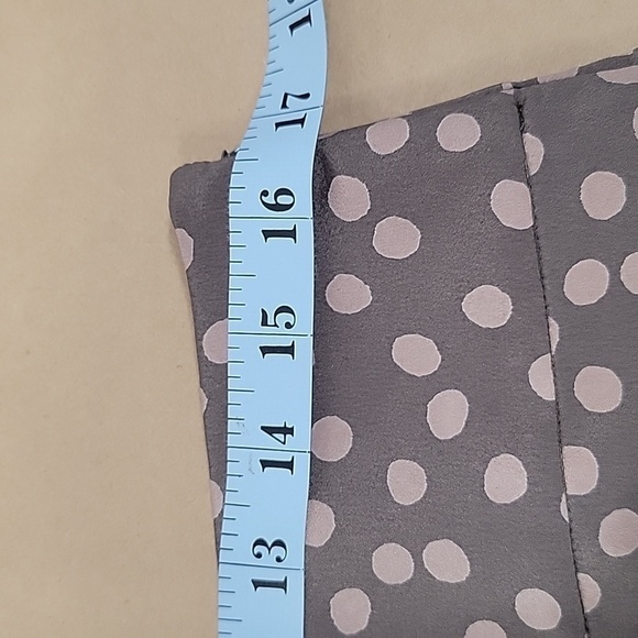 LOFT, Size 8, Taupe Polka Dot Pleated Skirt, NEW with Tags! - Picture 8 of 10